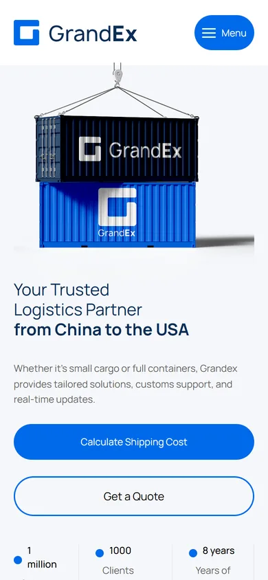 GrandEx Logistics on mobile
